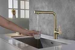 Timo Смеситель для кухни Hette 1026/02F Antique – фотография-5